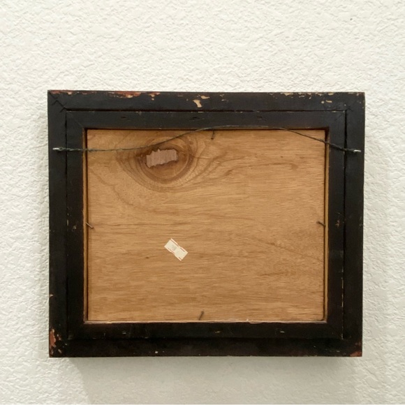 Vintage Signed W.K. Impressionist Abstract Landscape Ruins Acrylic Oil Painting - Picture 9 of 17